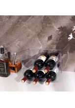 Load image into Gallery viewer, Stackable Plastic  6 Bottle Refrigerator Wine Rack - Kitchen Storage Organizer for Champagne, Wine or Water Bottles -