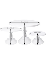 Load image into Gallery viewer, Set of 2 Pieces Cake Stands Iron Cake Holder Dessert Display Plate Serving Tray .