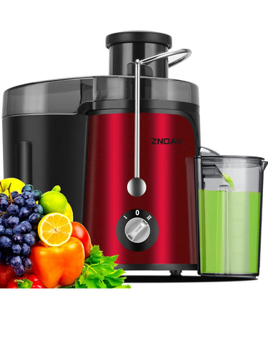 Juicer Machine, 600W Juicer with 3.5” Wide Chute for Whole Fruits and Veg, Juice Extractor with 3 Speeds, BPA Free, Easy to Clean, Compact Centrifugal Juicer Anti-drip