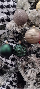 Holiday Home Shatterproof Christmas Ornaments - Green/Champagne