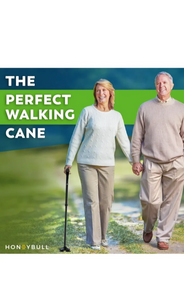 HONEYBULL Walking Cane for Men & Women - Foldable, Adjustable, Collapsible,