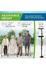 Load image into Gallery viewer, HONEYBULL Walking Cane for Men &amp; Women - Foldable, Adjustable, Collapsible,
