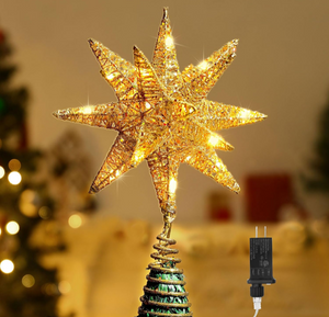 Lewondr 20led burst start tree topper.