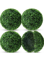 Load image into Gallery viewer, 2 Pcs Artificial Plant Topiary Ball 2 Layers Garden Spheres Boxwood Balls