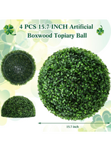 Load image into Gallery viewer, 2 Pcs Artificial Plant Topiary Ball 2 Layers Garden Spheres Boxwood Balls