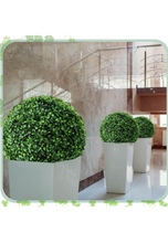 Load image into Gallery viewer, 2 Pcs Artificial Plant Topiary Ball 2 Layers Garden Spheres Boxwood Balls