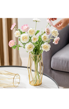 Load image into Gallery viewer, Gold Flower Vases for Decor: Modern Geometric Vases for Flowers Metal Decorative Vase for Home Living Room Decorations Cute Golden Vases for Centerpieces Dining Room Table Wedding 11Inch