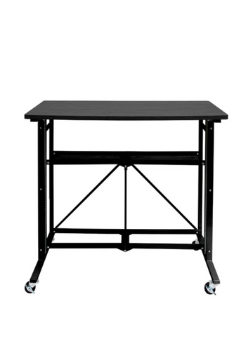 UP2U Sit or Stand up and down height Adjustable standing work, home, office Desk. (Black)