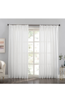 Load image into Gallery viewer, LANTIME Sheer Curtains 84 inches Long, White Semi Pinch Pleated Window Sheer Curtains  Set of 2