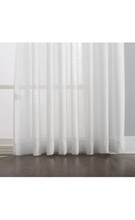 Load image into Gallery viewer, LANTIME Sheer Curtains 84 inches Long, White Semi Pinch Pleated Window Sheer Curtains  Set of 2