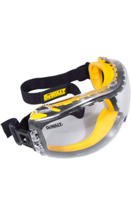 DEWALT DPG82-11C Concealer Clear Anti-Fog Dual Mold Safety Goggle, Clear Lens, 1 Pair