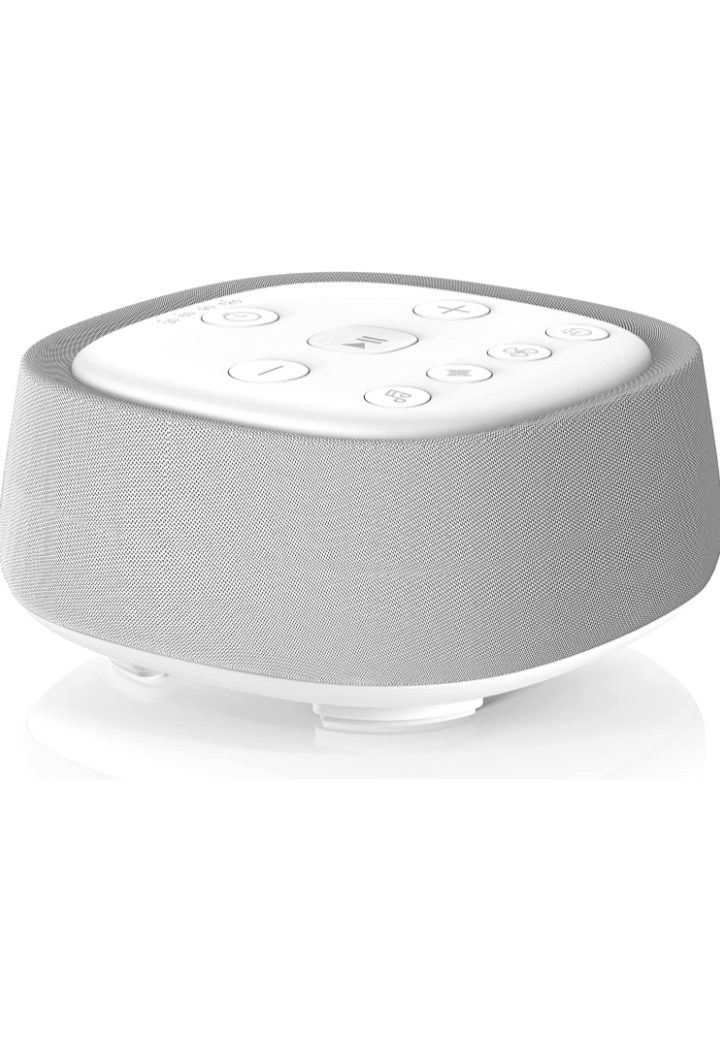 White Noise Machine for Baby Kids Adults, Rechargeable Sound Machine Sleep Therapy with 28 Natural Soothing Sounds.