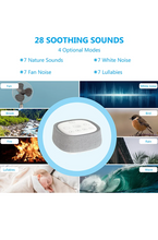 Load image into Gallery viewer, White Noise Machine for Baby Kids Adults, Rechargeable Sound Machine Sleep Therapy with 28 Natural Soothing Sounds.