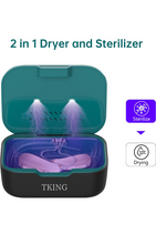 Load image into Gallery viewer, TKING UV Dryer For Hearing Aids Timing and 2 Temperature Mode Dehumidifier Hearing Aid Maintenance Accessory