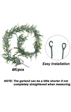 Load image into Gallery viewer, Eucalyptus Garland, 5pcs 30ft Greenery Garlands Fake Vines, Artificial Eucalyptus, Boxwood Garland Faux Hanging Plants .