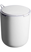 Load image into Gallery viewer, Joybos smart touch less motion sensor Trash Cans , Household Garbage Can with Lid,Kitchen,Bedroom,Office Paper Basket, White Trash Bin .