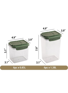 12 Food storage containers set