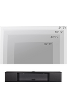 Load image into Gallery viewer, Floating TV stand shelf, wall mounted entertainment center media console component under tv, tv media console shelf with storage black.
