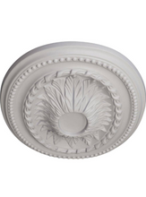 Load image into Gallery viewer, 18-1/2 in. W x 13-1/2 in. H x 1-7/8 in. Saverne Urethane Ceiling Medallion, Ultra Pure White