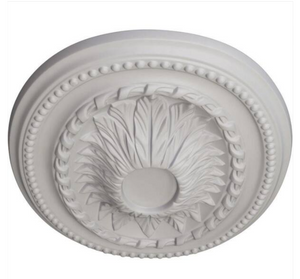 18-1/2 in. W x 13-1/2 in. H x 1-7/8 in. Saverne Urethane Ceiling Medallion, Ultra Pure White