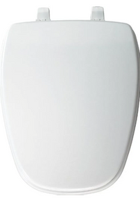 Bemis -1240205 000 Elongated plastic toilet seat white.