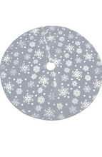Load image into Gallery viewer, 1Pc Non-Woven Fabrics Snowflake Christmas Tree Skirt Compatible with Christmas Tree New Year Decoration available in  light Blue(Color : Blue)