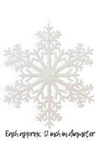 Load image into Gallery viewer, 10 Pieces Large Snowflakes Ornaments 12&#39;&#39; Glittered Snowflakes Decorations Christmas Hanging Snowflake Decorations for Winter Christmas Tree Decorations Craft Snowflakes (White)