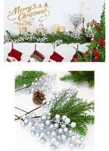 Load image into Gallery viewer, growleaf Christmas Tree Picks Berry Stems: 12 PCS Red Berry Picks Artificial Xmas Party Table Centerpiece Floral Arrangement Winter Holiday Decorations for DIY Crafts