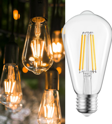 LED Edison Light Bulbs，12Pcs Vintage 6 Watt，Equivalent 60W Incandescent Light...