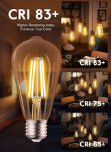 Load image into Gallery viewer, LED Edison Light Bulbs，12Pcs Vintage 6 Watt，Equivalent 60W Incandescent Light...