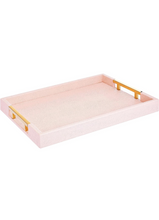 Load image into Gallery viewer, Home Redefined Modern Elegant 18&quot;x12&quot; Rectangle Baby Pink Tray .