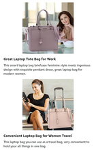 Load image into Gallery viewer, Baimay Laptop Bag,Laptop Bag for Women,17 Inch Tote Women 17.3 Inch, Pink.