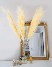 Load image into Gallery viewer, Faux Pampas Grass Decor Tall 46 inch 3 Stem Grass Tall for Floor Vase, Large Pompas Grass Branches Plants I Floor Vase Filler for Home Boho Decorations.