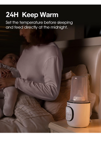 Bottle Warmer, Fast Baby Bottle Warmer for Breastmilk and Formula, with Timer and Accurate Temp Control, 8-in-1 Baby Milk Warmer.