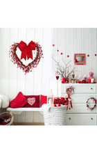 Load image into Gallery viewer, Heart Shaped Wreath for Front Door Valentines Door Wreath