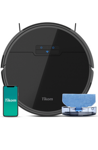 Tikom Robot Vacuum and Mop, G8000 Robot Vacuum Cleaner, 2700Pa Strong Suction, Self-Charging, Good for Hard Floors, Black