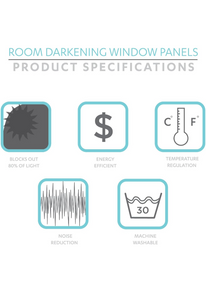 Half Moon Room Darkening insulated window curtains