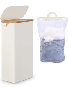 efluky Slim Laundry Hamper with Lid, Narrow Laundry Hamper