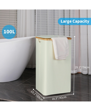 Load image into Gallery viewer, efluky Slim Laundry Hamper with Lid, Narrow Laundry Hamper