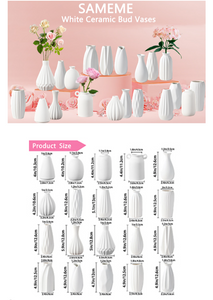 5'' White Ceramic Bud Vases Set of 20,Small Vases in Bulk for Flowers,Modern...