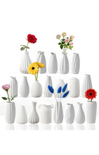 Load image into Gallery viewer, 5&#39;&#39; White Ceramic Bud Vases Set of 20,Small Vases in Bulk for Flowers,Modern...