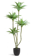 Load image into Gallery viewer, Artificial Trees Faux Water Lilies with 4 Heads in Pot 4 Ft Fake Tree Greenery Plants for Outdoor Indoor Decor