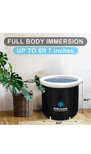 Load image into Gallery viewer, AMETAQUA Ice Bath Tub for Athletes Foldable Portable Cold Plunge Tub Outdoor Use Adult Size