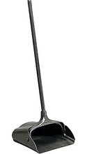 Load image into Gallery viewer, Rubbermaid FG253100BLA Commercial Lobby Pro Dustpan with Wheels, Black