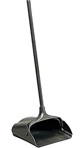 Rubbermaid FG253100BLA Commercial Lobby Pro Dustpan with Wheels, Black