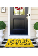 Load image into Gallery viewer, Yellow Door Mat Outdoor Indoor Decorative Home Sweet Home Doormat large 36&quot;x24&quot; with Non Slip Rubber Backing Ultra Absorb Mud Easy to Clean Entryway Mats.