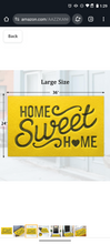 Load image into Gallery viewer, Yellow Door Mat Outdoor Indoor Decorative Home Sweet Home Doormat large 36&quot;x24&quot; with Non Slip Rubber Backing Ultra Absorb Mud Easy to Clean Entryway Mats.