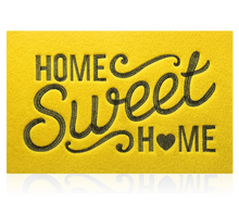 Load image into Gallery viewer, Yellow Door Mat Outdoor Indoor Decorative Home Sweet Home Doormat large 36&quot;x24&quot; with Non Slip Rubber Backing Ultra Absorb Mud Easy to Clean Entryway Mats.