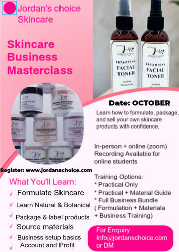 Skincare Masterclass- Full Business Bundle