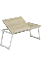 Load image into Gallery viewer, Laptop Bed Table with Foldable Legs, Folding Table Adjustable Trays, Reading Book Holder Laptop Tray for Bed, Sofa,Terrace,Carpet